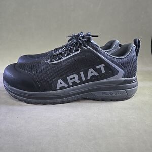 ARIAT Outpace Composite Toe Safety Shoe Fire Womens Size 8.5 B Black Charcoal